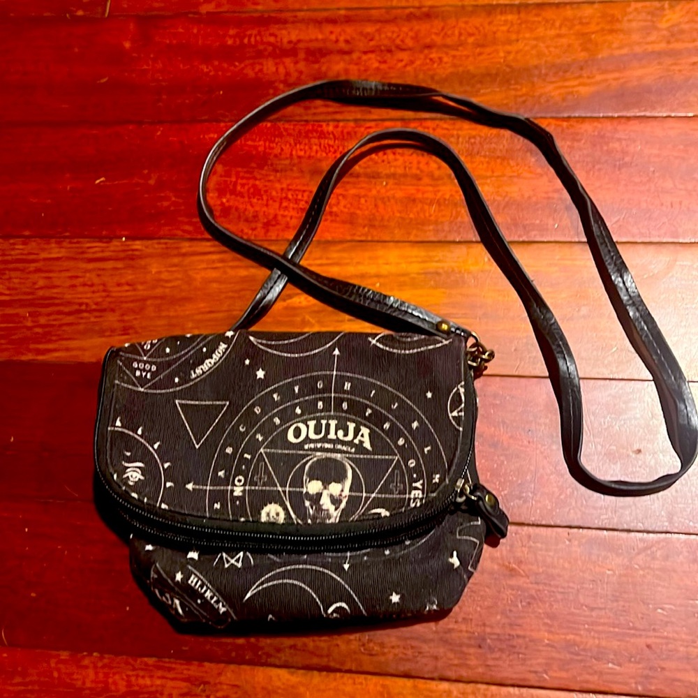 Vintage 90s Ouija small purse- hidden compartment; goth punk witch emo